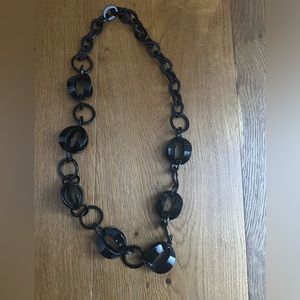 60s - 70s mod black necklace